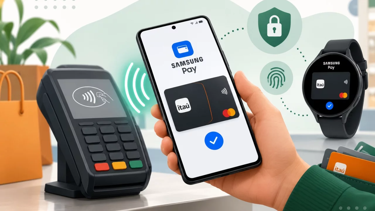 Cartão Itaú no Samsung Pay: como pagar por aproximação com segurança