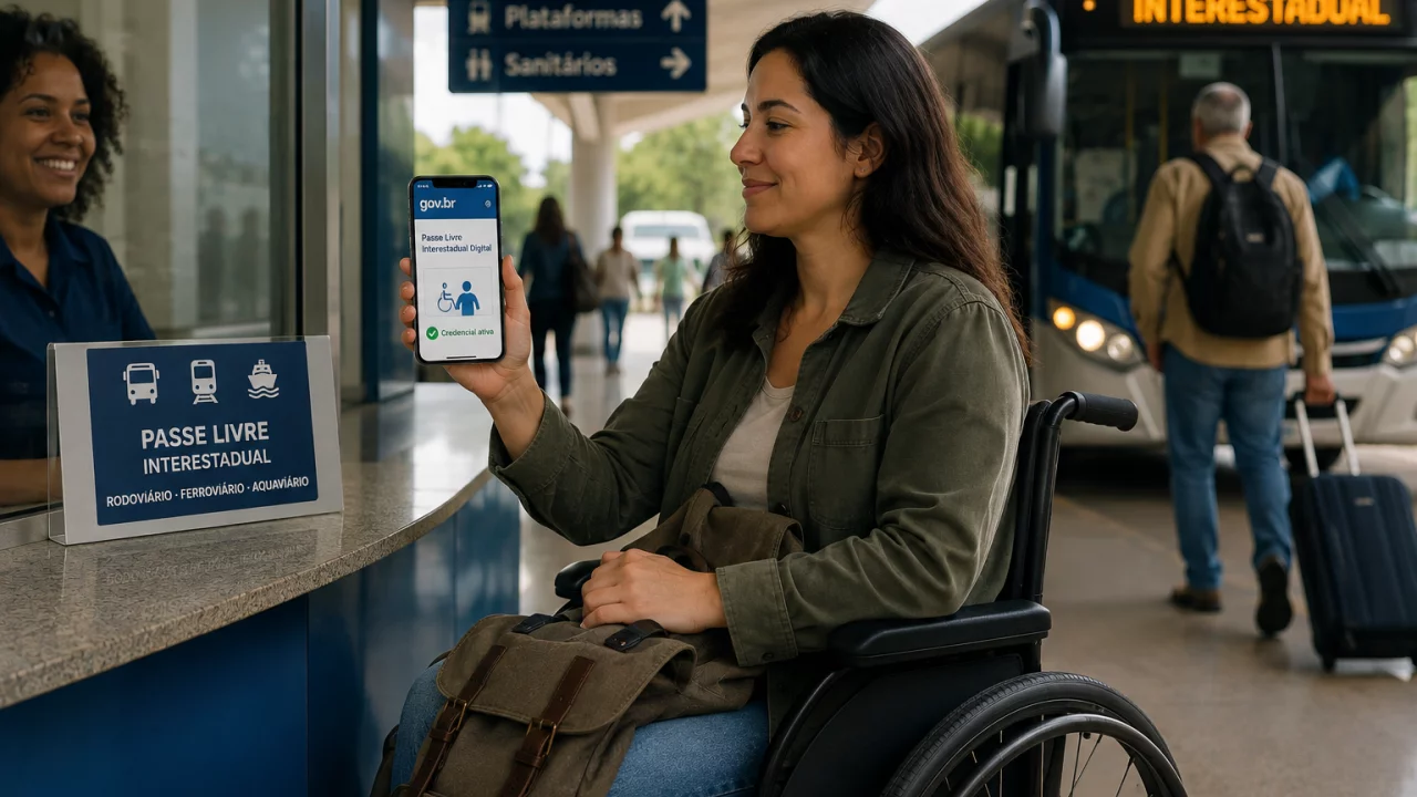 Passe Livre Interestadual Digital: quem tem deficiência pode viajar de graça em 2026?