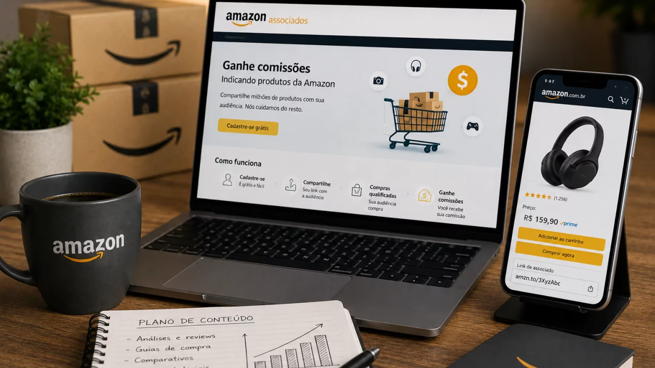 Amazon Associados em 2026: como ganhar comissão indicando produtos sem ter loja virtual