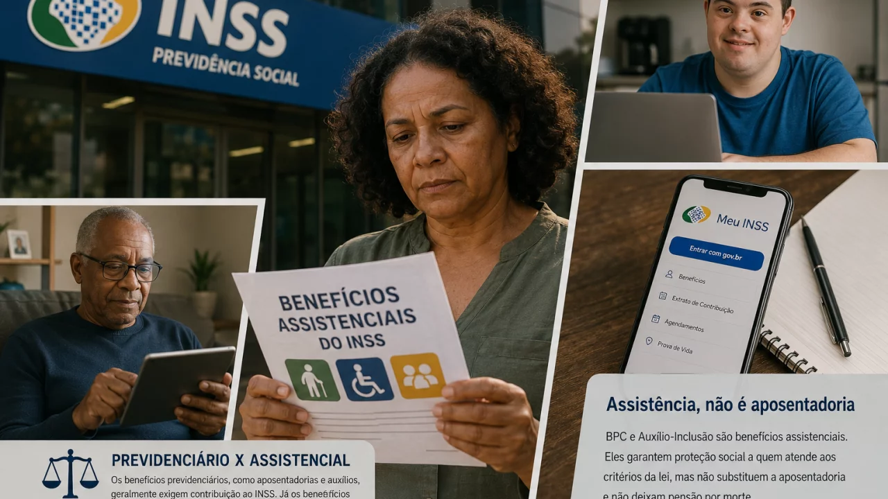 Benefícios assistenciais do INSS: quais não exigem contribuição para a Previdência