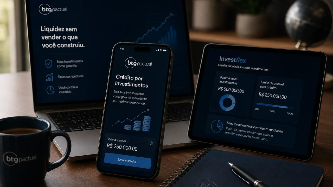 Crédito por Investimentos BTG: quando pegar empréstimo sem vender seus investimentos
