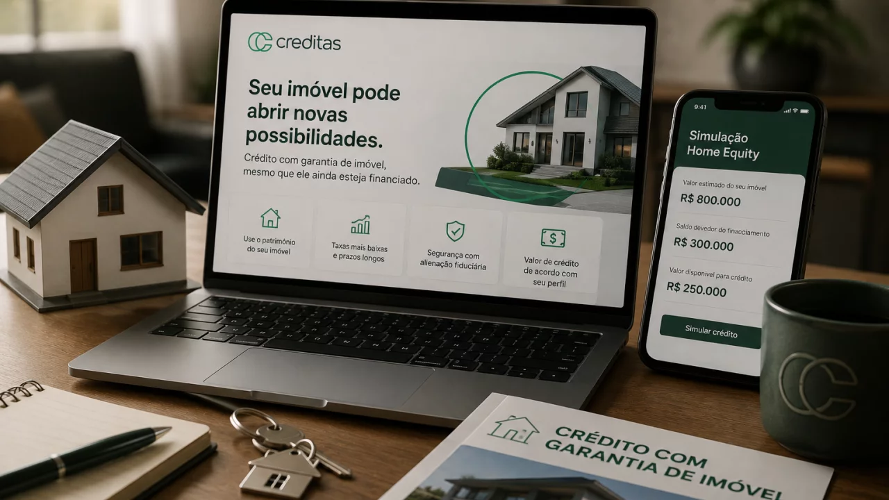 Empréstimo Creditas com imóvel financiado: dá para usar a casa como garantia antes de quitar