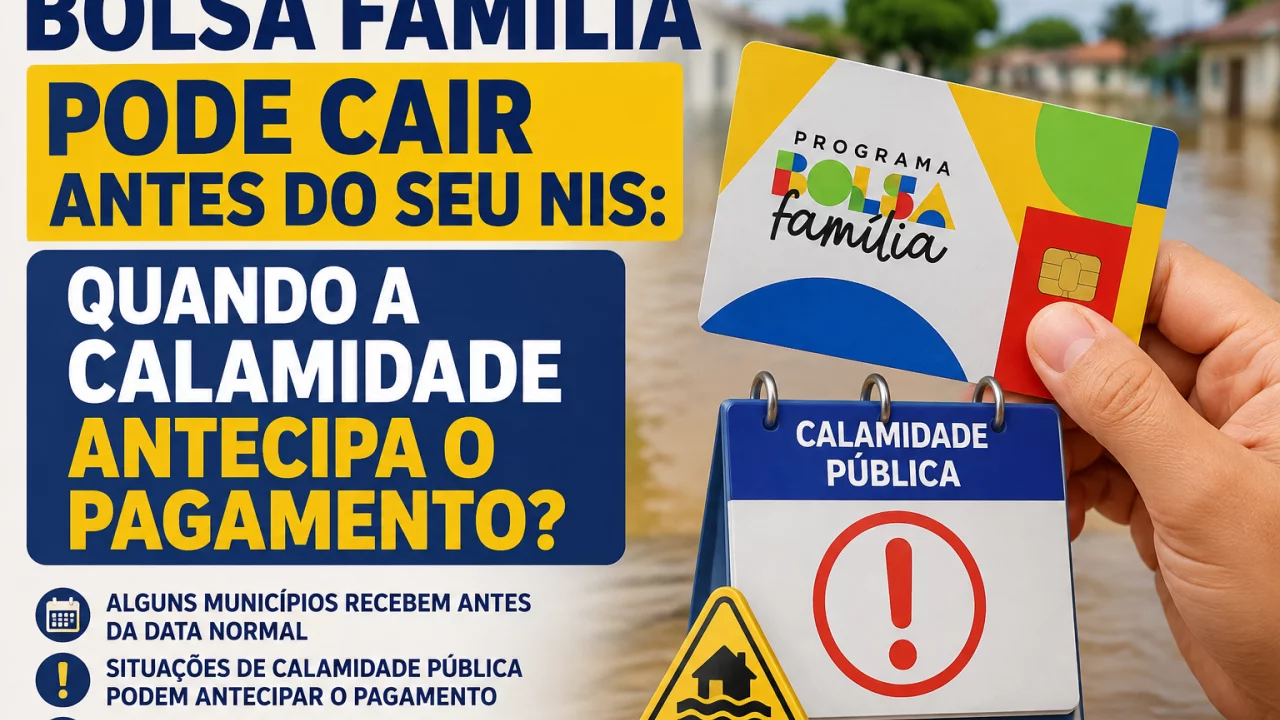 Bolsa Família pode cair antes do seu NIS: quando a calamidade antecipa o pagamento?