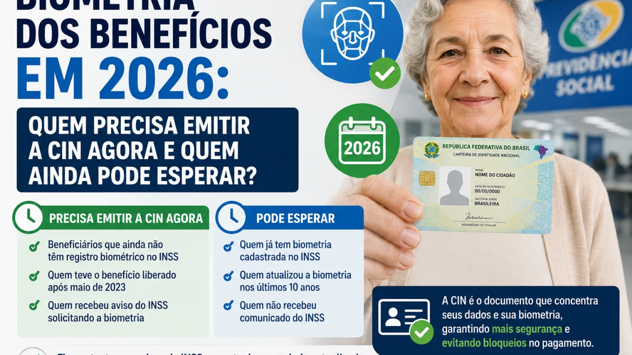 Biometria dos benefícios em 2026: quem precisa emitir a CIN agora e quem ainda pode esperar?