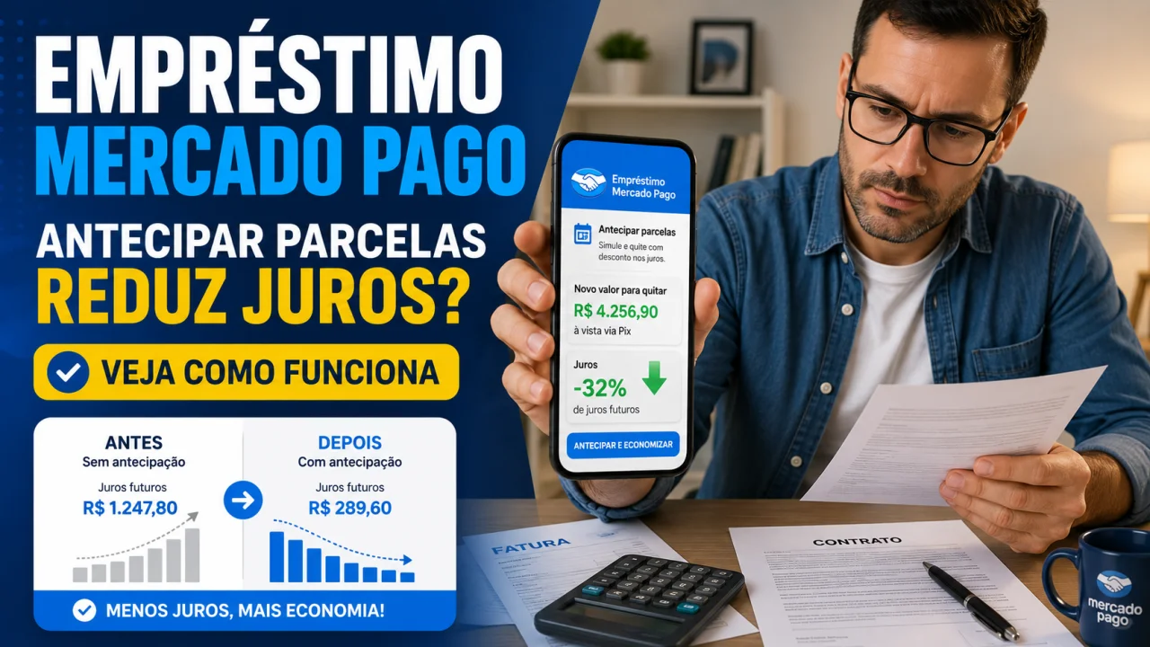 Empréstimo Mercado Pago: antecipar parcelas reduz juros? Veja como funciona