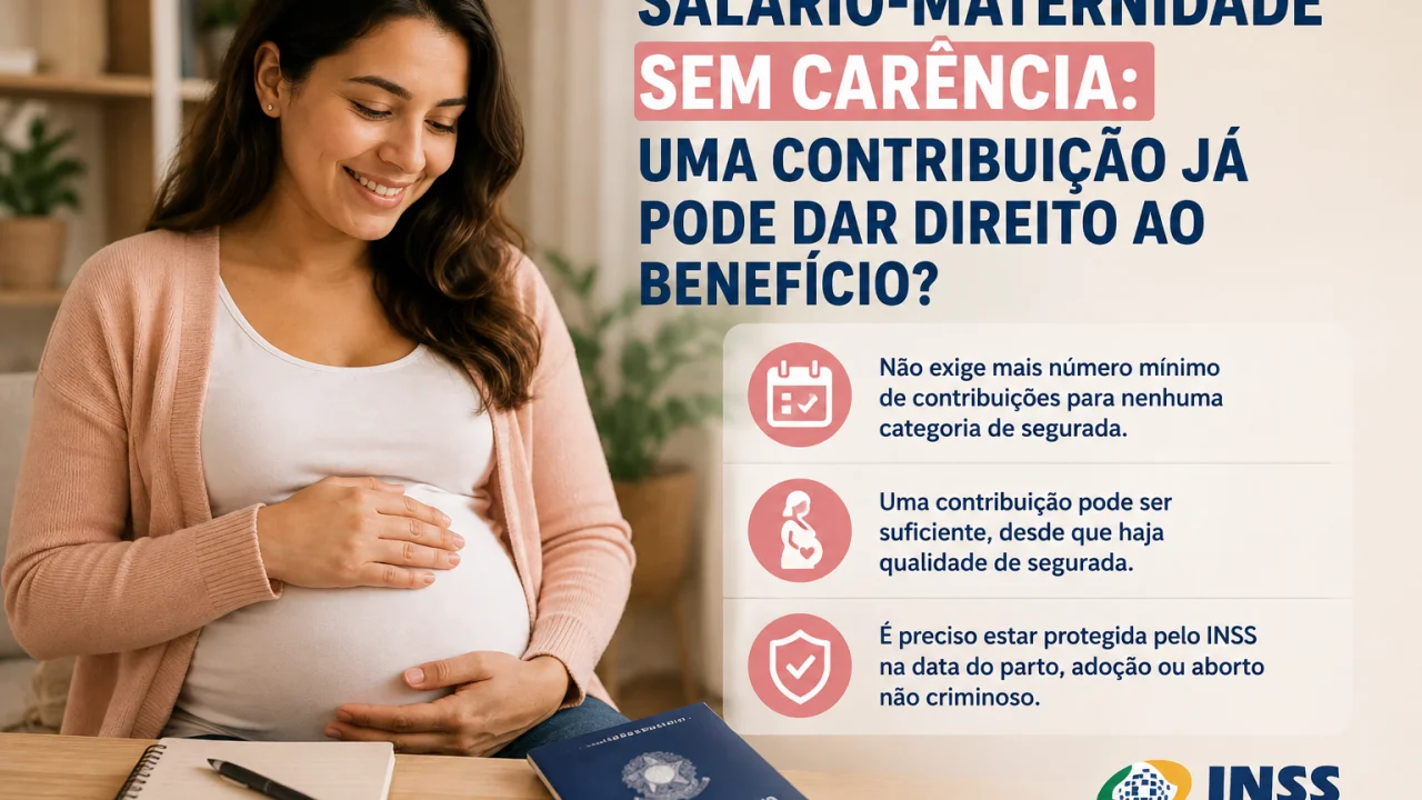 Salário-maternidade sem carência: uma contribuição já pode dar direito ao benefício?