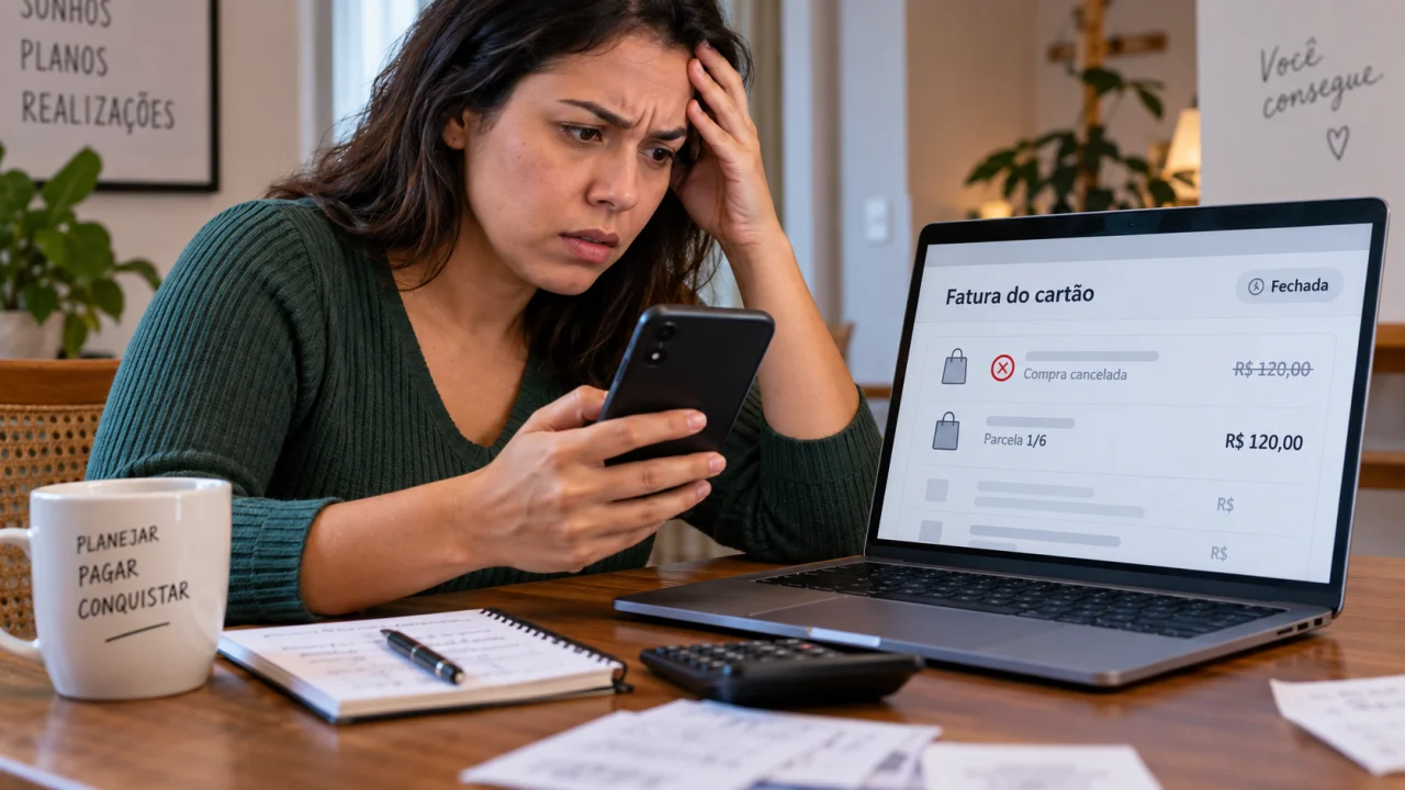 Compra cancelada depois do fechamento da fatura: precisa pagar a parcela?