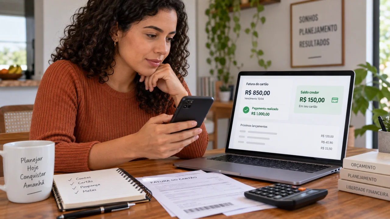 Pagamento maior que a fatura deixa saldo credor no cartão? Como o valor é usado?