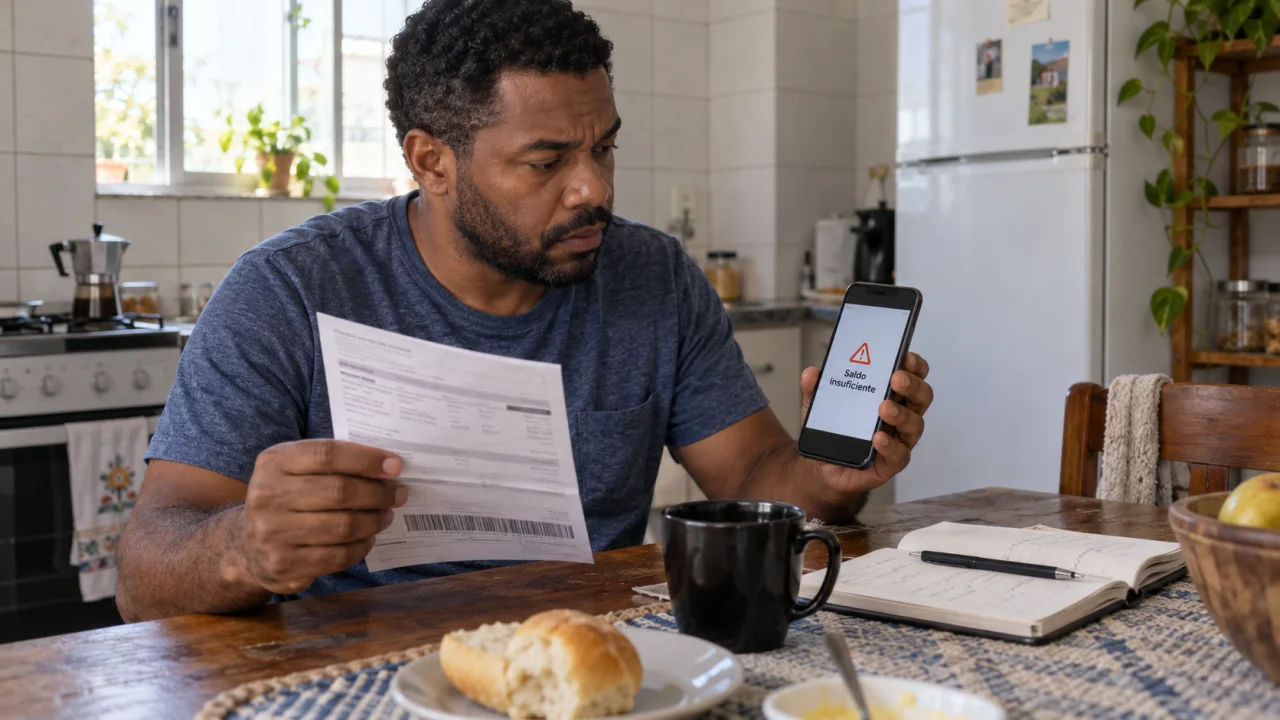 Débito automático não encontrou saldo: o banco tenta cobrar de novo ou a conta fica atrasada?