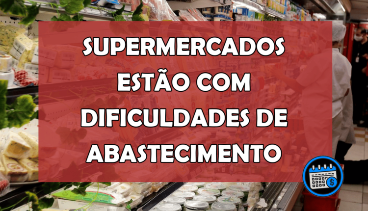 Supermercados estão com dificuldades de abastecimento pelos bloqueios das rodovias