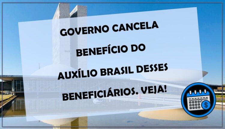 MINISTÉRIO DA CIDADANIA cancela benefícios do AUXÍLIO BRASIL