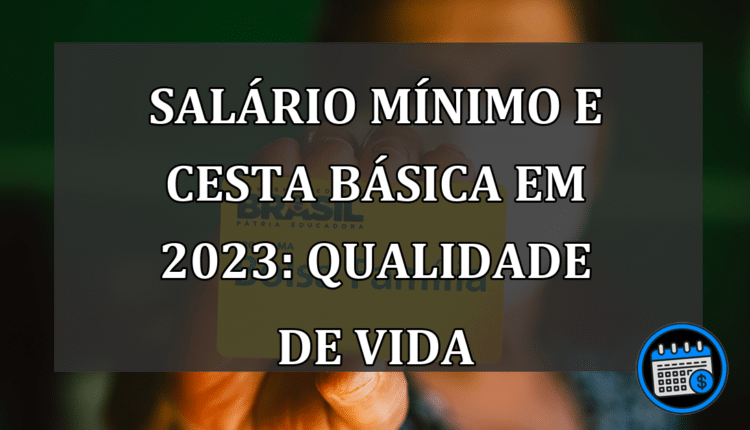 Salário Mínimo e Cesta Básica em 2023: Qualidade de vida