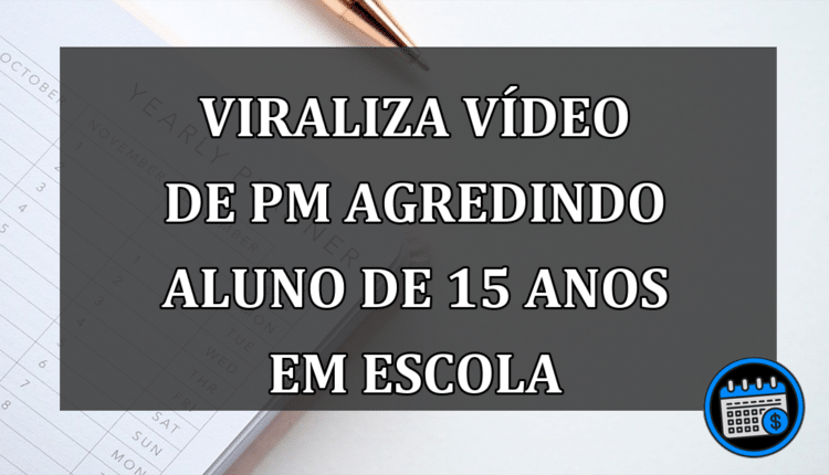 Viraliza vídeo de PM agredindo brutalmente aluno de 15 anos em escola de Curitiba