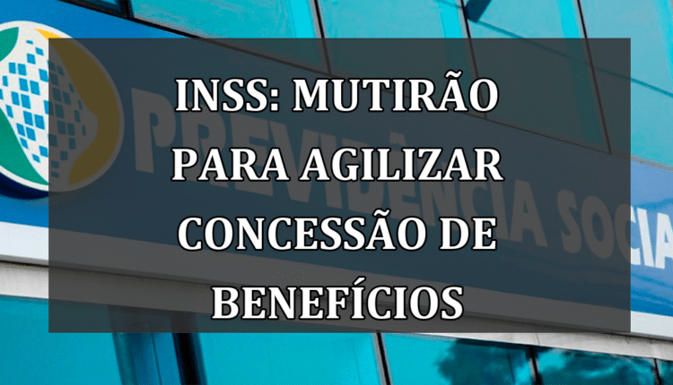 INSS: mutirão para agilizar concessão de benefícios